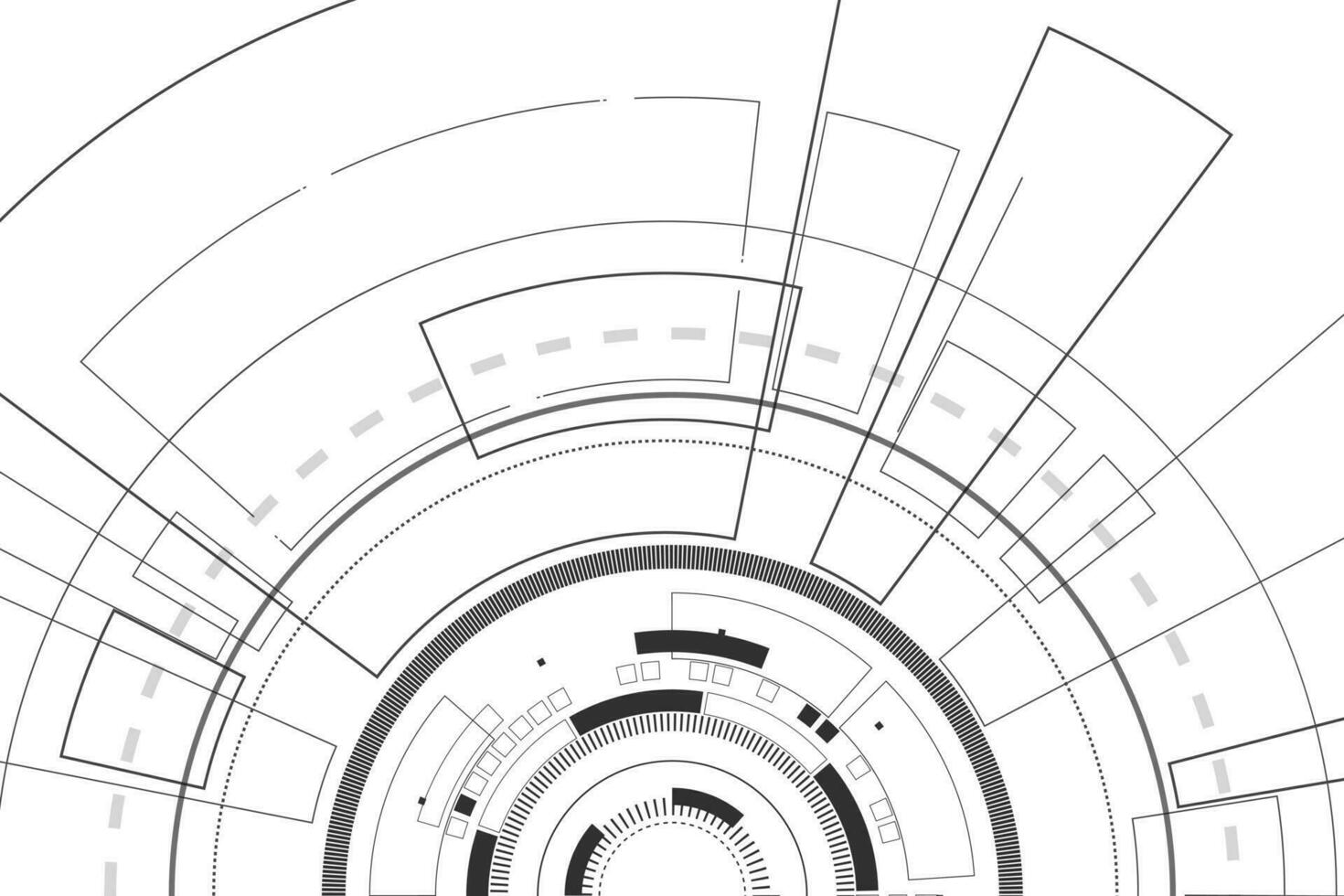 sci fi futuristiskt användargränssnitt, hud, abstrakt teknikbakgrund, vektorillustration. vektor