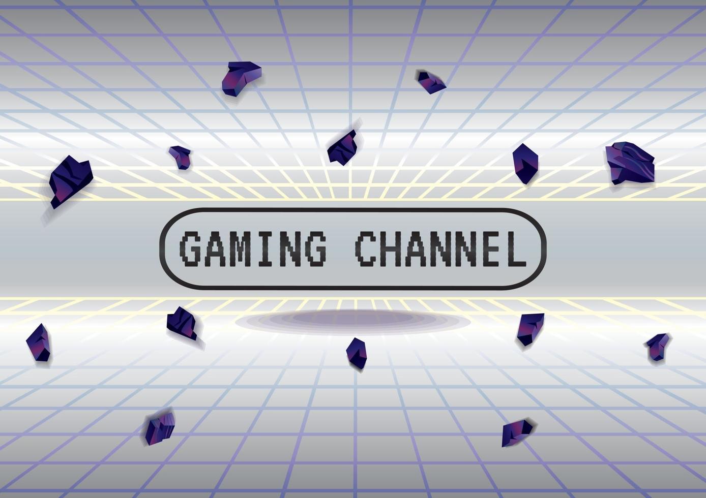 Gaming-Zone Gaming-Kanal abstrakter Hintergrundvektor vektor