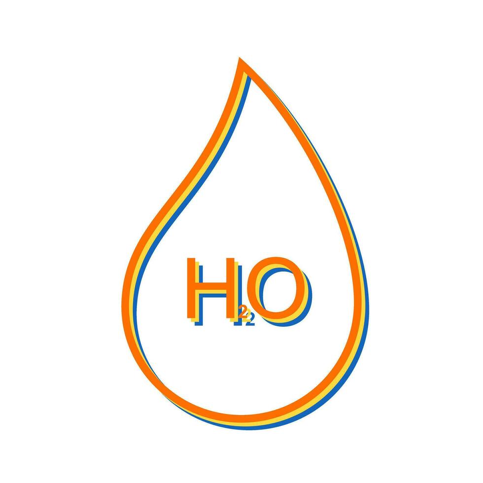 h2o-Vektorsymbol vektor