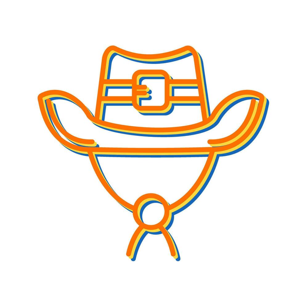 Cowboy-Hut-Vektor-Symbol vektor