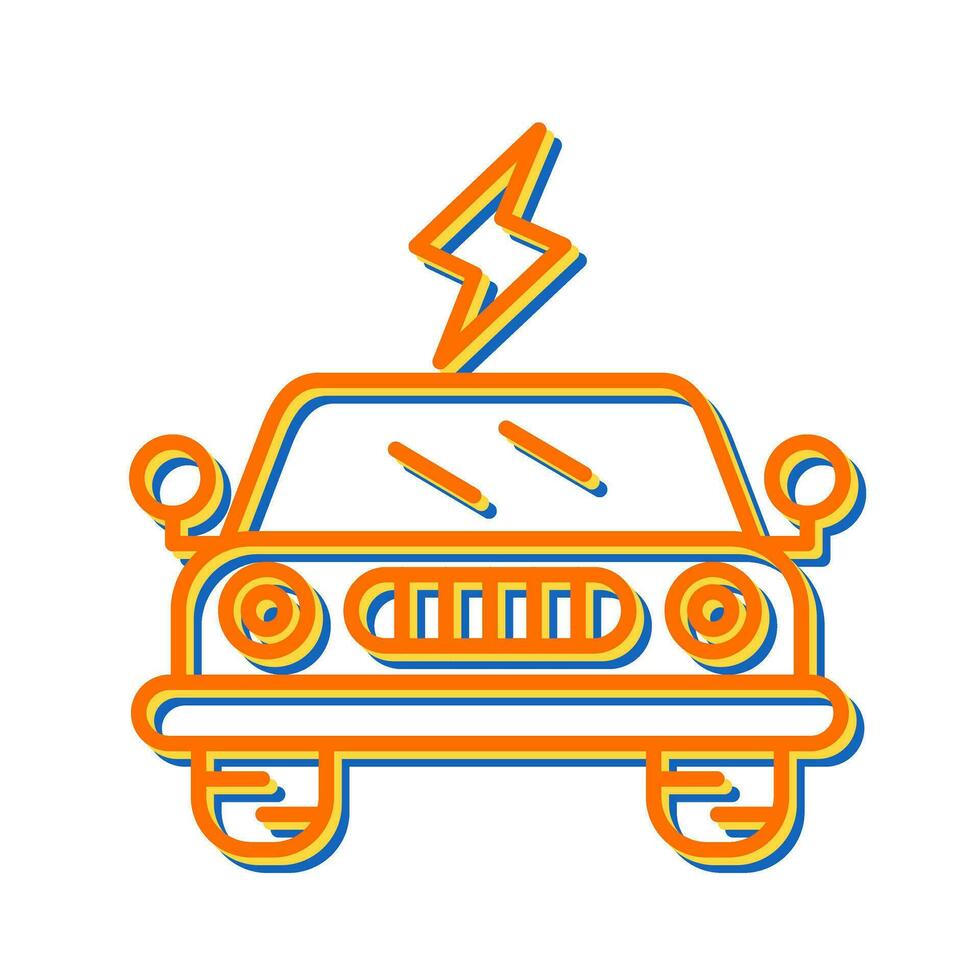 Vektorsymbol für Elektroautos vektor