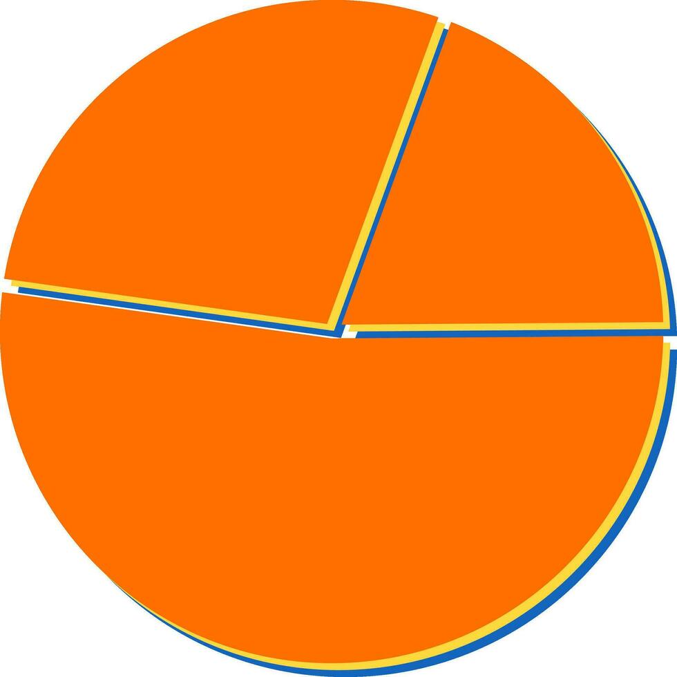 Kreisdiagramm-Vektorsymbol vektor