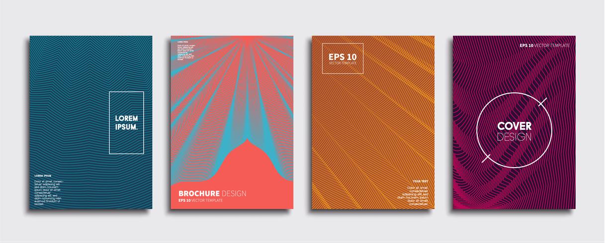 Minimale Vector-Cover-Designs. Zukünftige Plakatschablone vektor