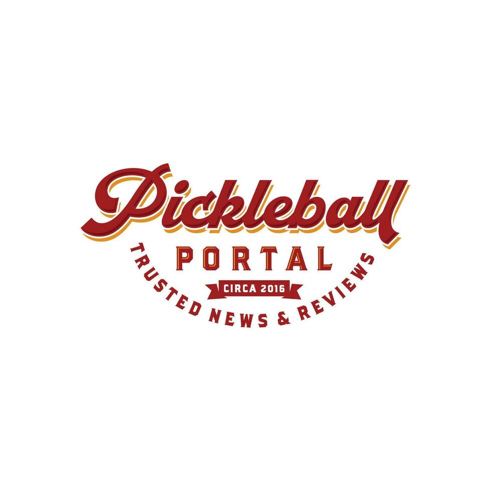 Essiggurke Ball Logo Design Vektor Abzeichen retro