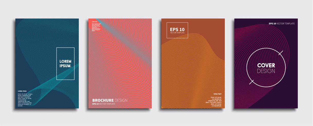 Minimale Vector-Cover-Designs. Zukünftige Plakatschablone vektor