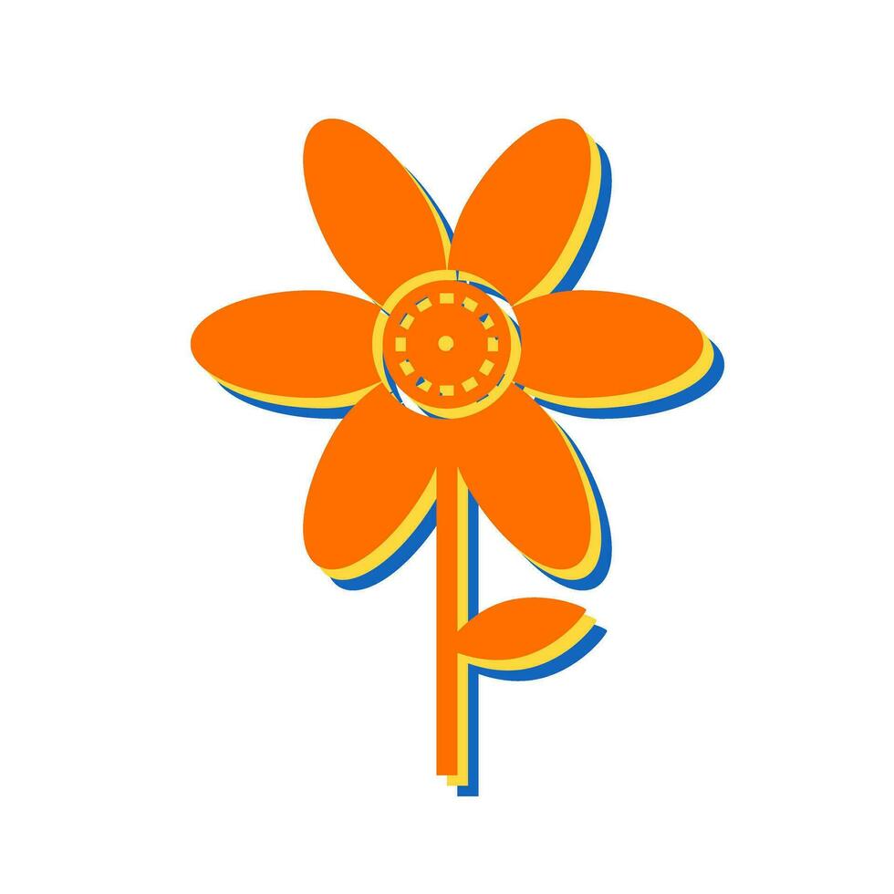 Symbol für Blumenvektor vektor