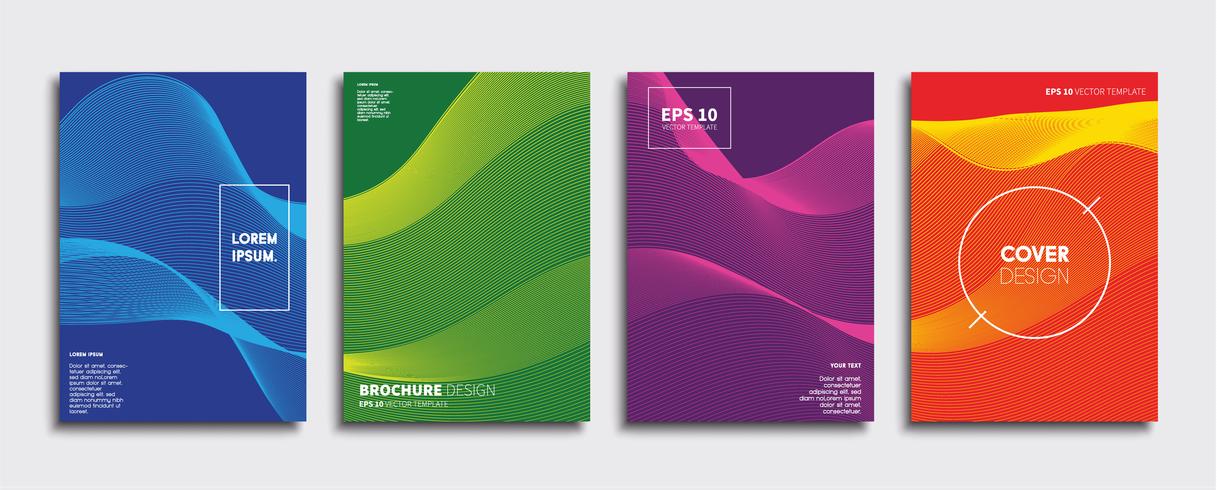 Minimale Vector-Cover-Designs. Zukünftige Plakatschablone vektor