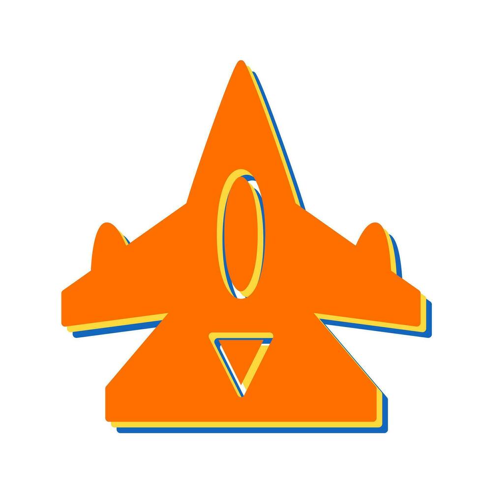 Kampfjet-Vektorsymbol vektor