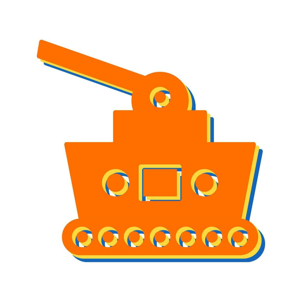 Tank-Vektor-Symbol vektor