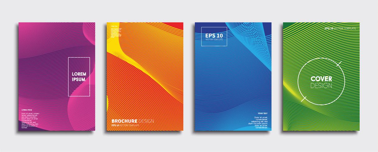 Minimale Vector-Cover-Designs. Zukünftige Plakatschablone vektor