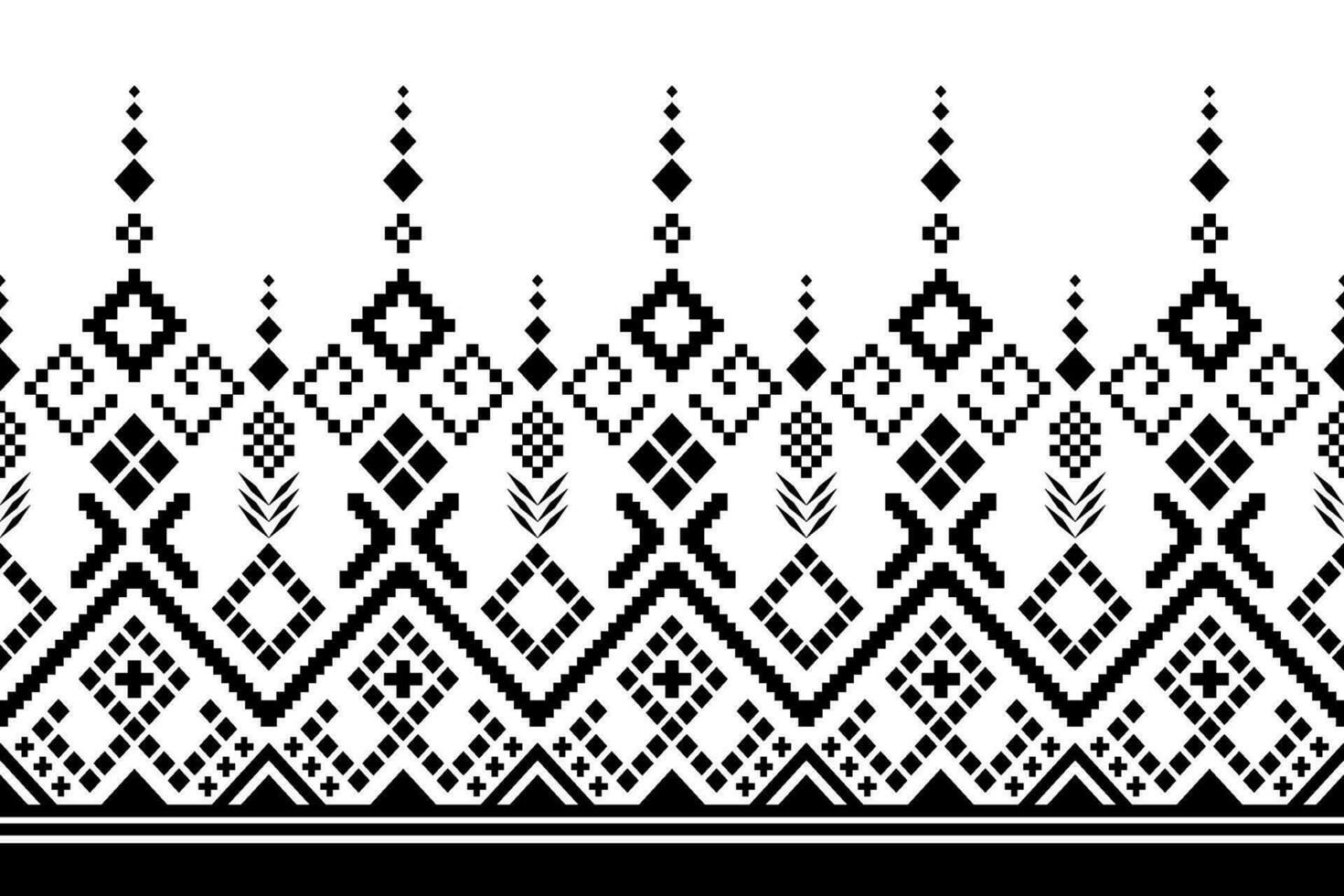 Kreuz Stich bunt geometrisch traditionell ethnisch Muster Ikat nahtlos Muster abstrakt Design zum Stoff drucken Stoff Kleid Teppich Vorhänge und Sarong aztekisch afrikanisch indisch indonesisch vektor