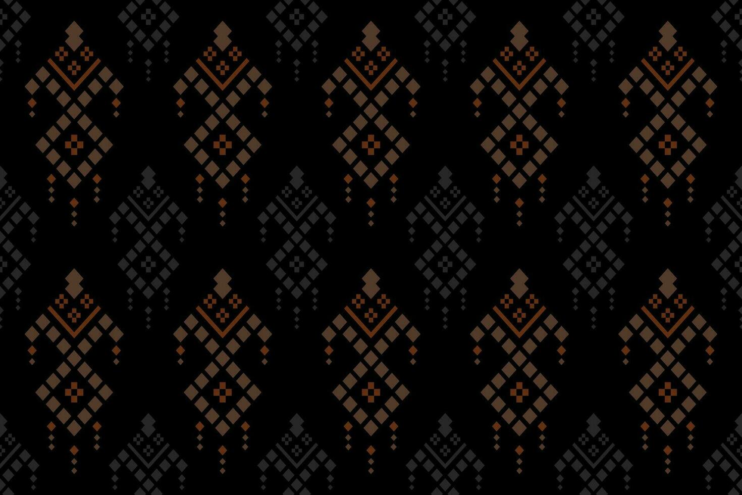 Kreuz Stich bunt geometrisch traditionell ethnisch Muster Ikat nahtlos Muster abstrakt Design zum Stoff drucken Stoff Kleid Teppich Vorhänge und Sarong aztekisch afrikanisch indisch indonesisch vektor