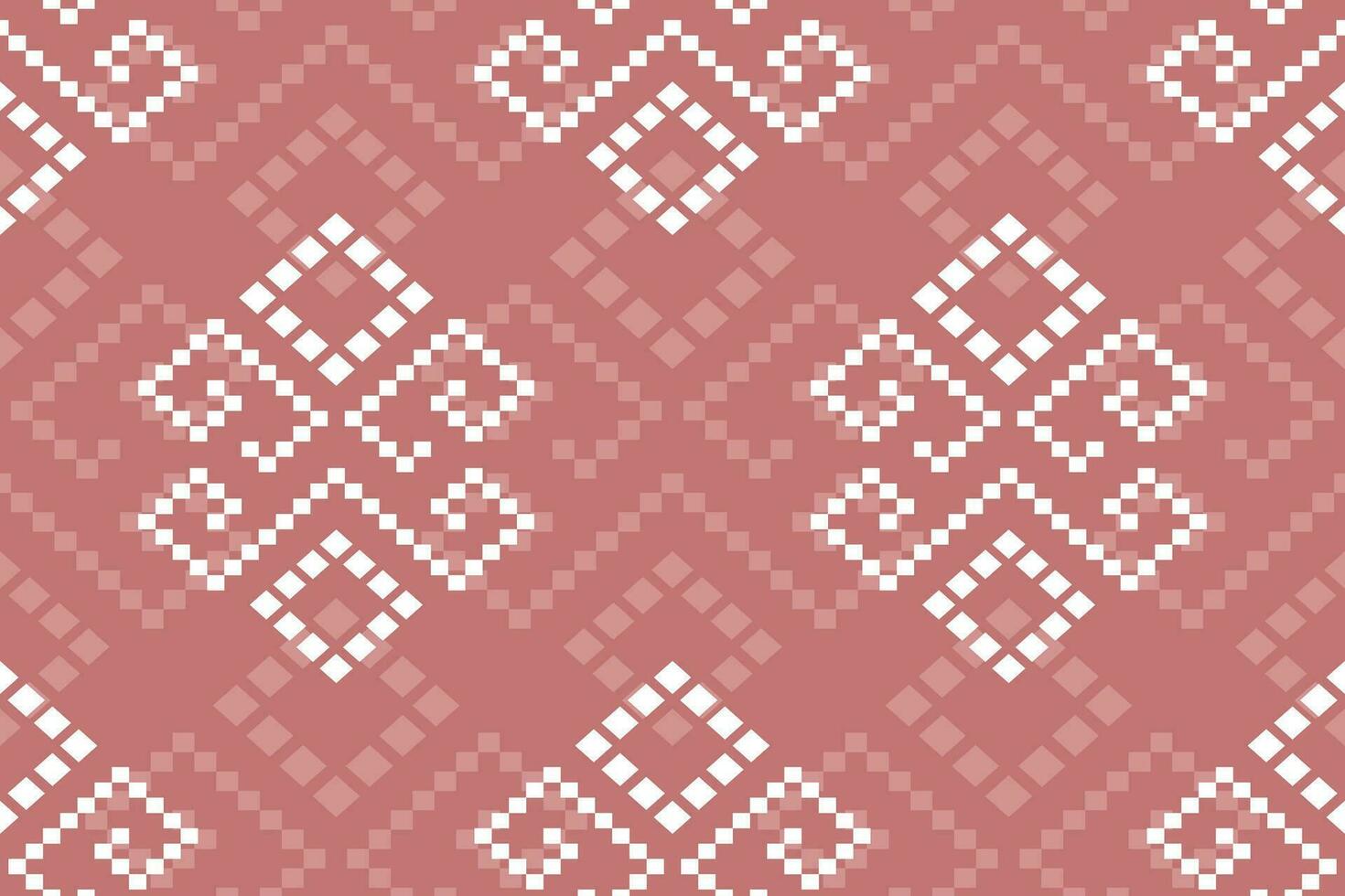 Kreuz Stich bunt geometrisch traditionell ethnisch Muster Ikat nahtlos Muster abstrakt Design zum Stoff drucken Stoff Kleid Teppich Vorhänge und Sarong aztekisch afrikanisch indisch indonesisch vektor