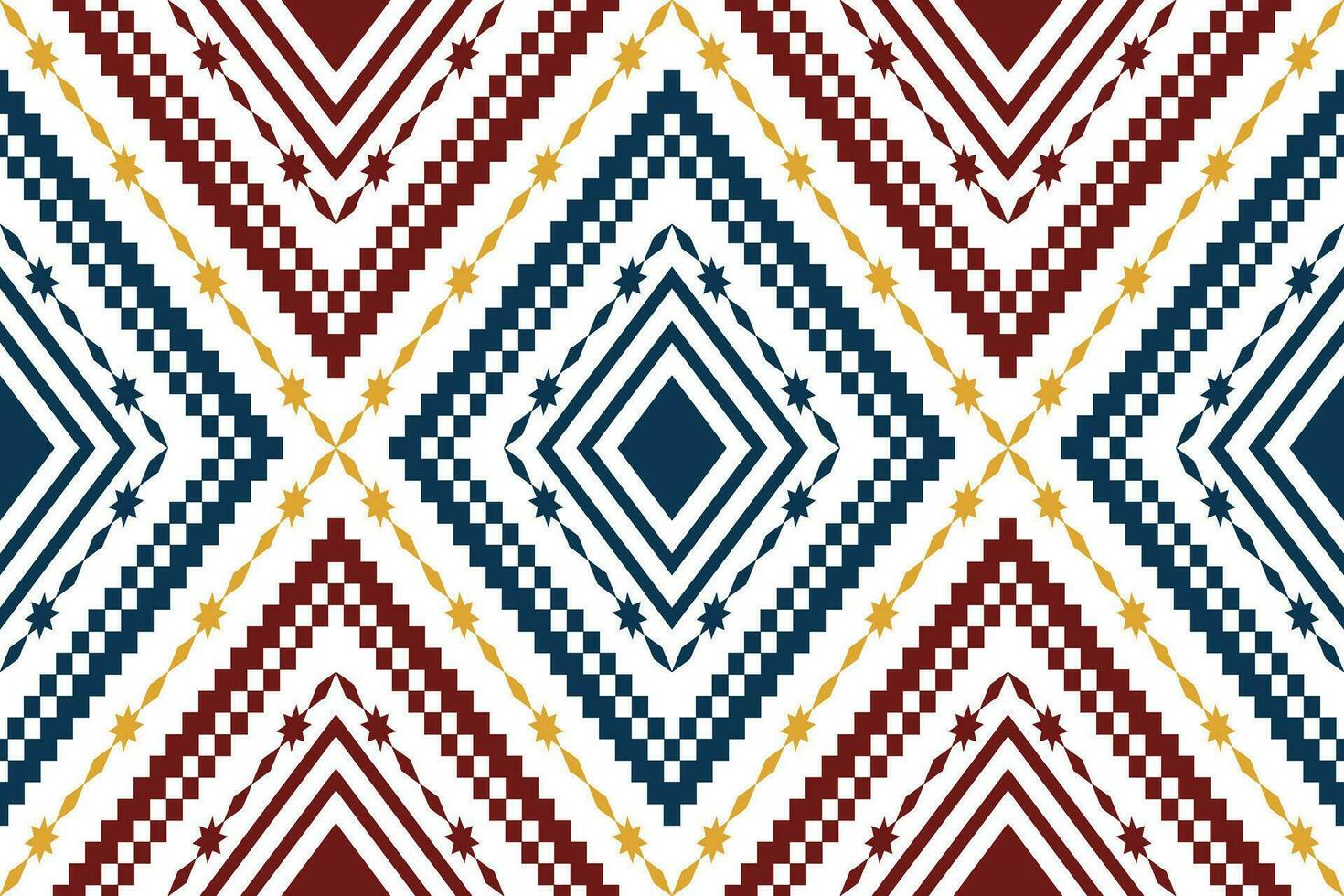 korsa sy färgrik geometrisk traditionell etnisk mönster ikat sömlös mönster abstrakt design för tyg skriva ut trasa klänning matta gardiner och sarong aztec afrikansk indisk indonesiska vektor