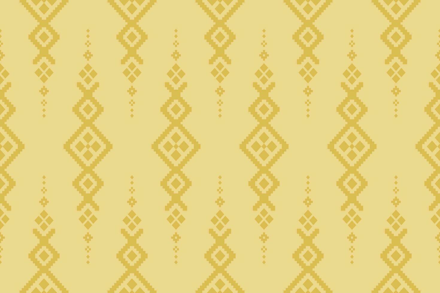 Kreuz Stich bunt geometrisch traditionell ethnisch Muster Ikat nahtlos Muster abstrakt Design zum Stoff drucken Stoff Kleid Teppich Vorhänge und Sarong aztekisch afrikanisch indisch indonesisch vektor