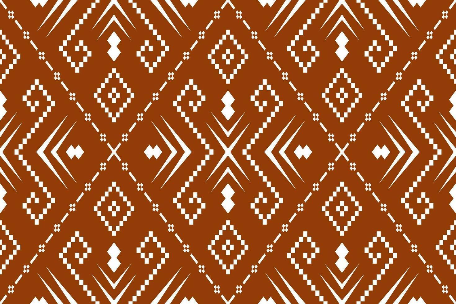 orange årgångar korsa sy traditionell etnisk mönster paisley blomma ikat bakgrund abstrakt aztec afrikansk indonesiska indisk sömlös mönster för tyg skriva ut trasa klänning matta gardiner och sarong vektor