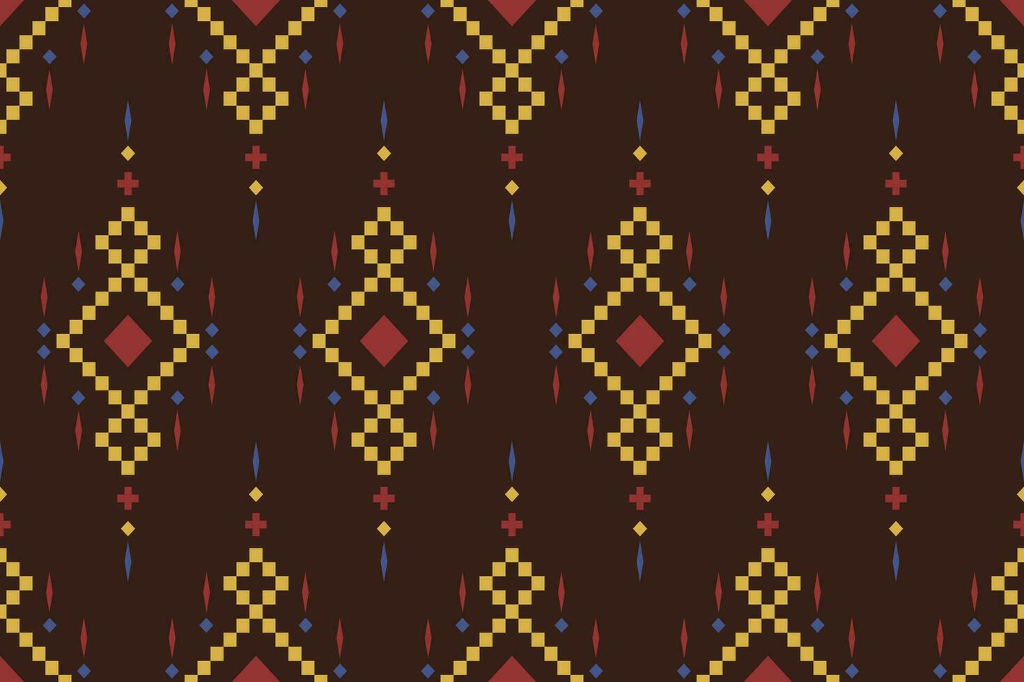 korsa sy färgrik geometrisk traditionell etnisk mönster ikat sömlös mönster abstrakt design för tyg skriva ut trasa klänning matta gardiner och sarong aztec afrikansk indisk indonesiska vektor