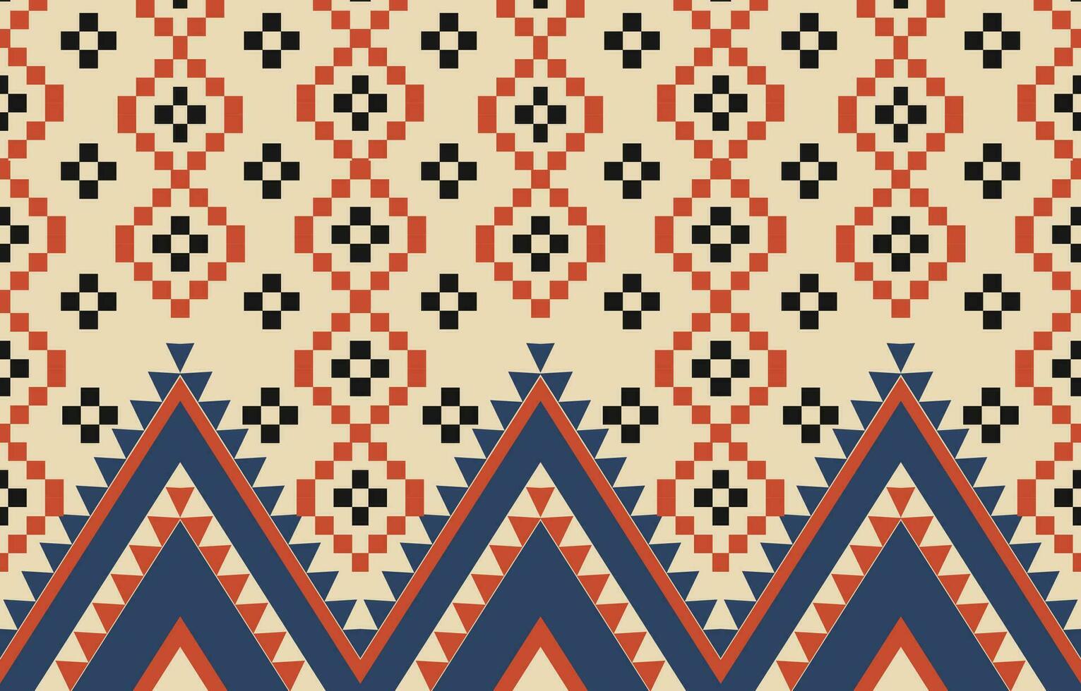 ethnisch abstrakt Ikat Kunst. aztekisch Ornament drucken. geometrisch ethnisch Muster nahtlos Farbe orientalisch. Design zum Hintergrund ,Vorhang, Teppich, Hintergrund, Kleidung, Verpackung, Batik, Vektor Illustration.