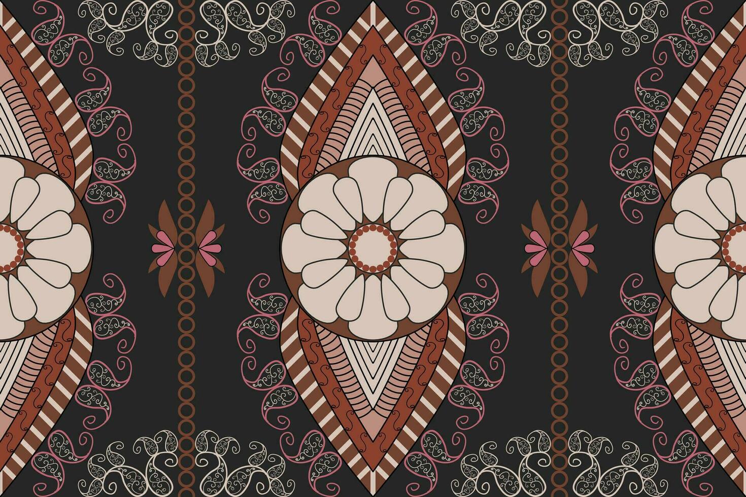 ethnisch abstrakt ikat.nahtlos Muster im tribal.aztec geometrisch Muster zum beschwingt Farbe.bunt geometrisch Stickerei zum Textilien, Stoff, Kleidung, Hintergrund, Batik, Strickwaren, Mode vektor