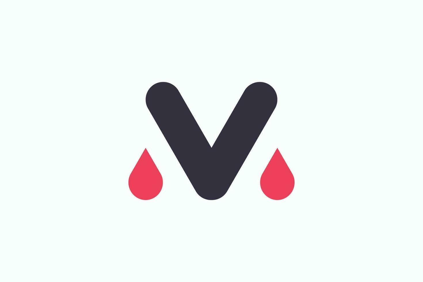 brev m logotyp design med för första din företag vektor