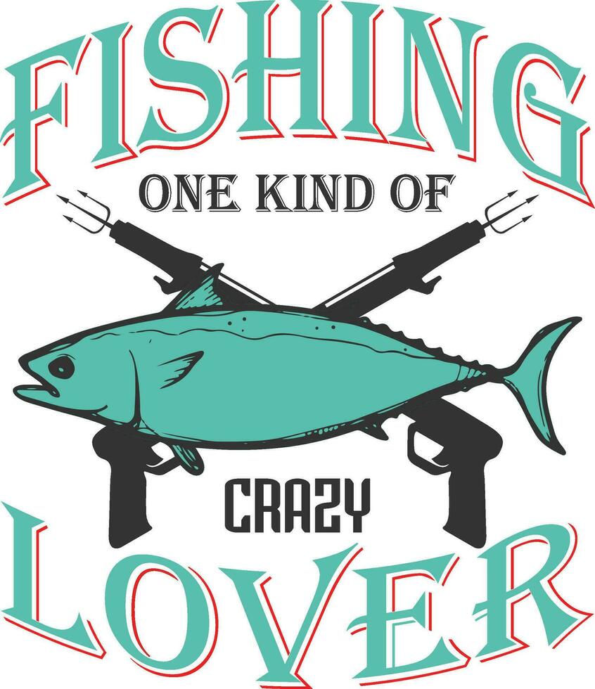 fiske t-shirt design, fiske tee vektor