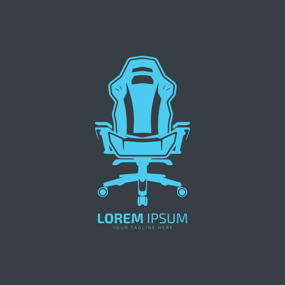 en logotyp av stol vektor kontor stol ikon symbol isolerat på vit bakgrund