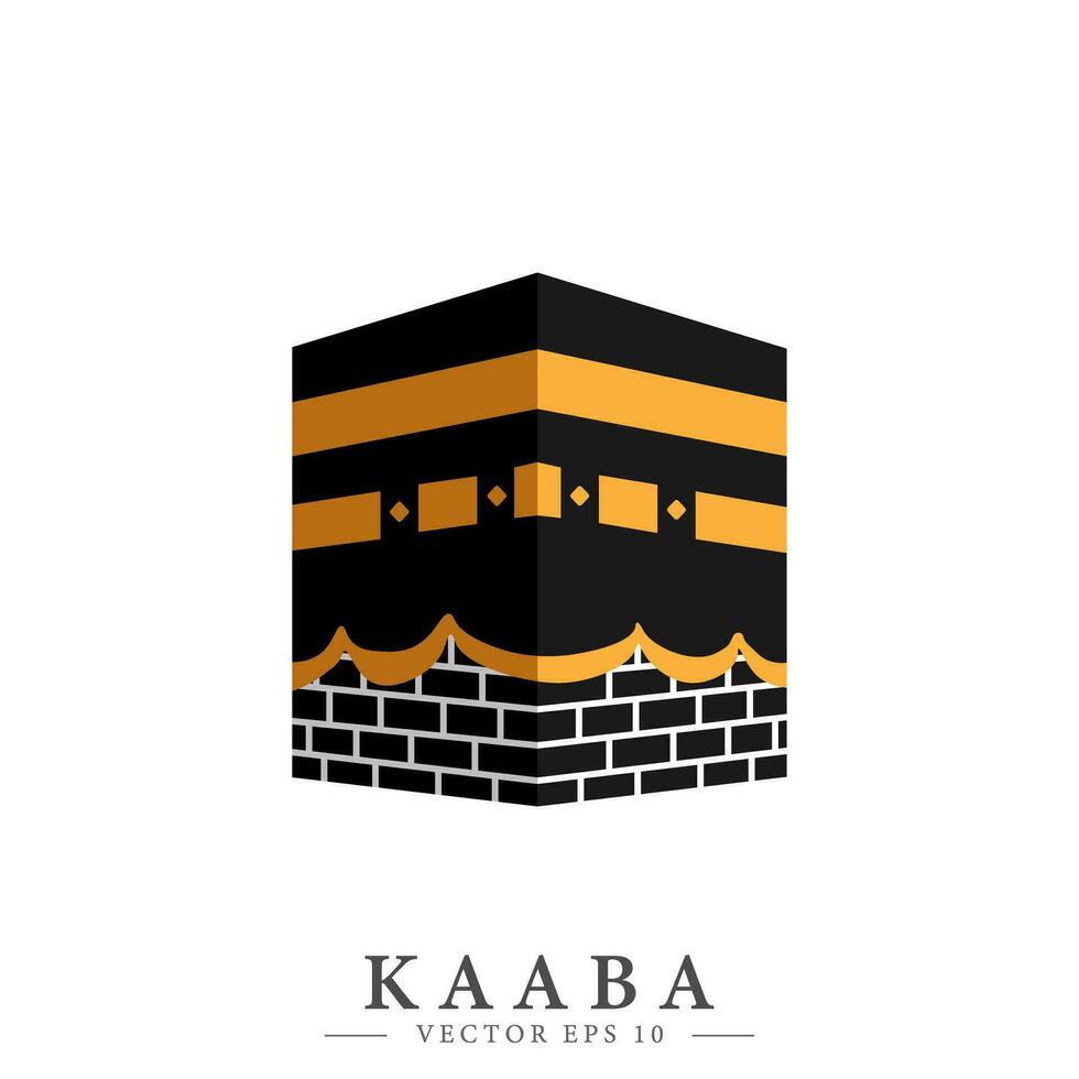 kaaba symbol. isolerat vektor illustration