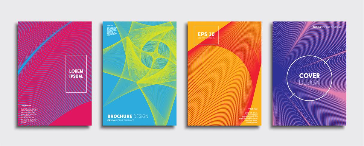 Minimale Vector-Cover-Designs. Zukünftige Plakatschablone vektor