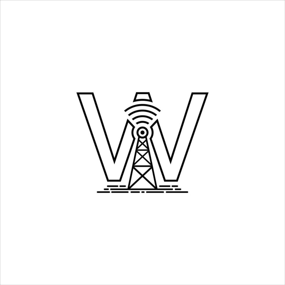 Brief w Logo Symbol Vorlage Design Vektor, kreativ Symbol vektor