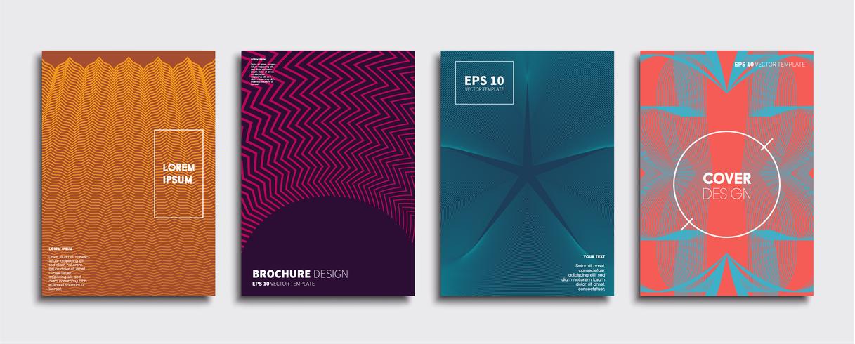 Minimale Vector-Cover-Designs. Zukünftige Plakatschablone vektor