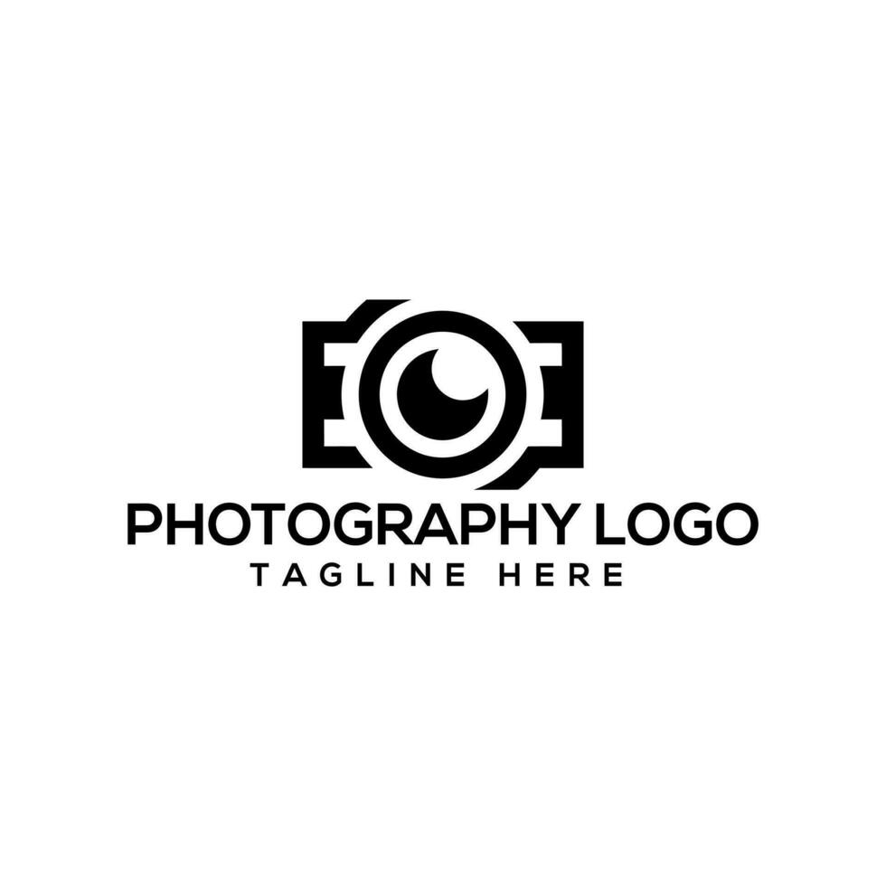 Fotografie Logotyp. minimalistisch Fotografie Logo vektor