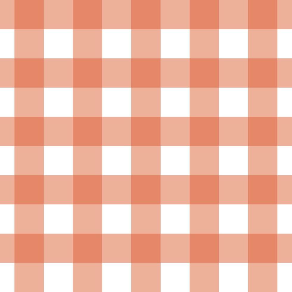 Gingham nahtlos Muster mit rot und Weiß Farbe, Schachbrett Hintergrund, Quadrat, Tischdecke, Vektor Illustration.