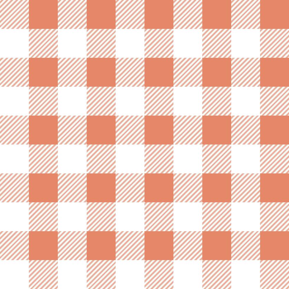 Gingham nahtlos Muster mit rot und Weiß Farbe, Schachbrett Hintergrund, Quadrat, Tischdecke, Vektor Illustration.