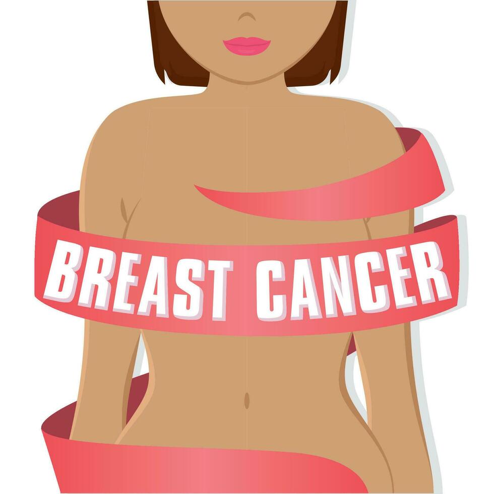 färgad bröst cancer medvetenhet kampanj vektor