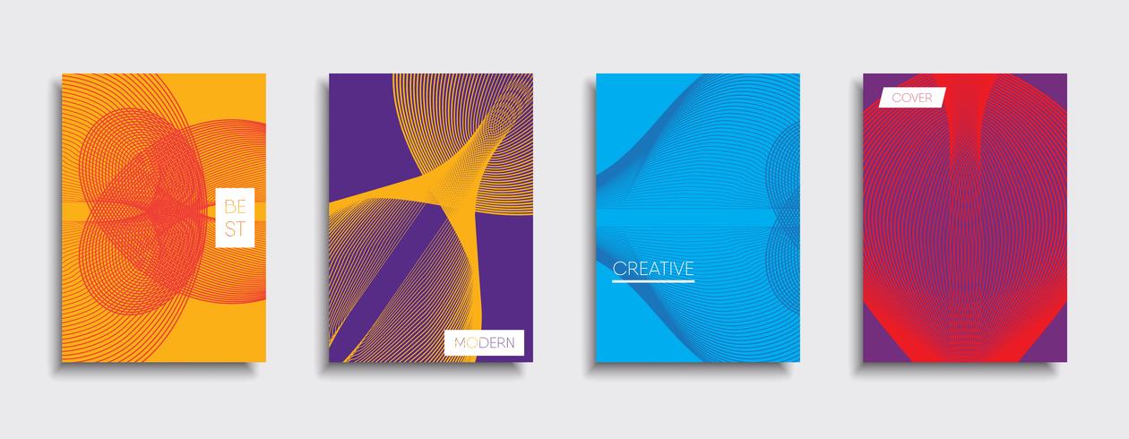 Minimale Vector-Cover-Designs. Zukünftige Plakatschablone vektor