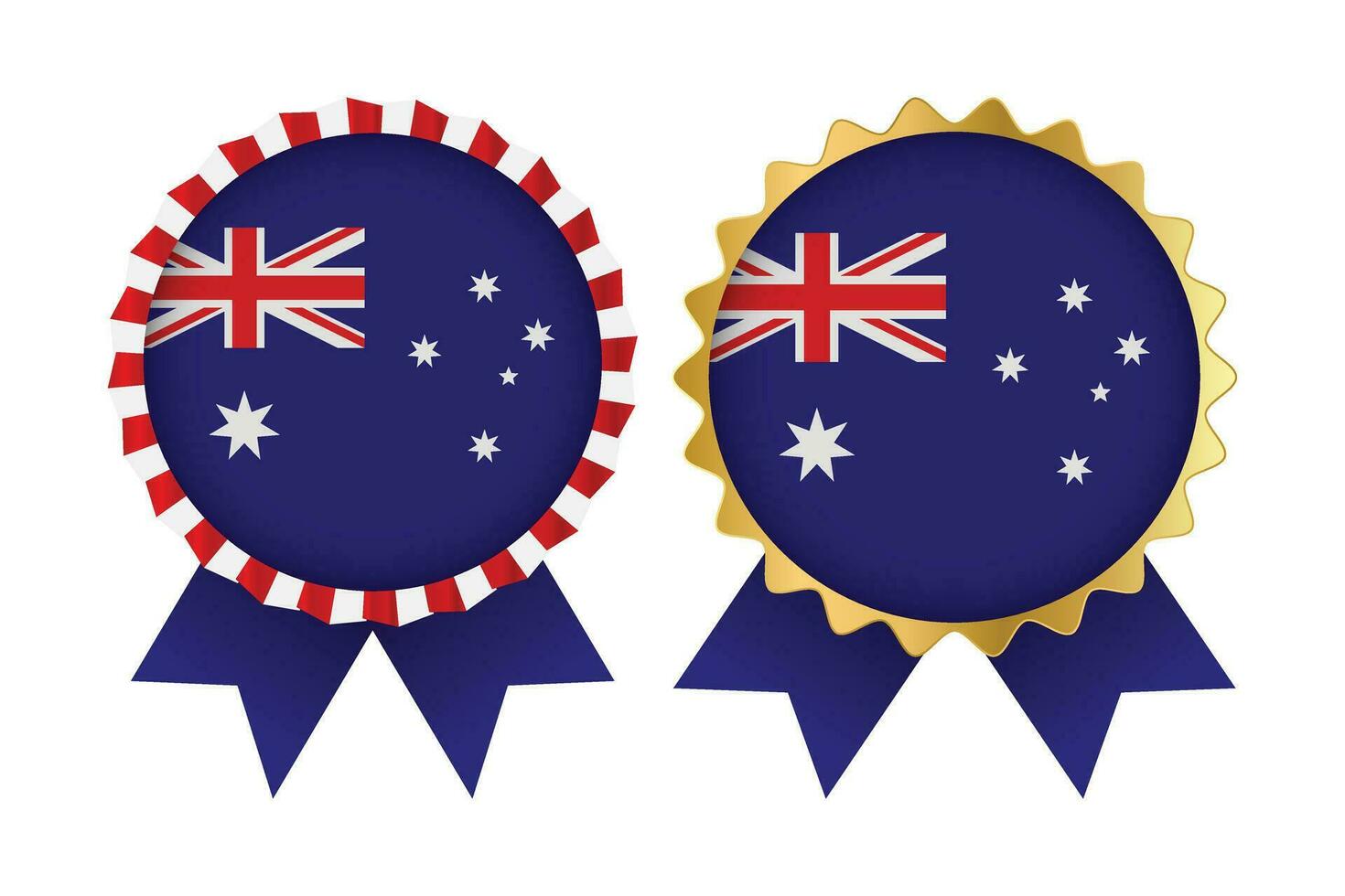 Vektor Medaille einstellen Designs von Australien Vorlage