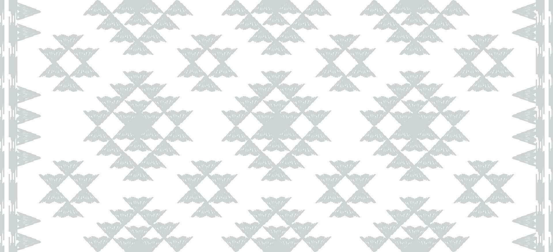 grau ogee ethnisch abstrakt Hintergrund. nahtlos im Stammes-, Volk Stickerei, einheimisch Ikat Stoff. Rhombus geometrisch Kunst Ornament drucken. Design zum Teppich, Hintergrund, Verpackung, Textil, dekorativ. vektor