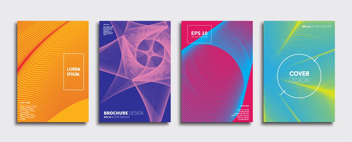 Minimale Vector-Cover-Designs. Zukünftige Plakatschablone vektor