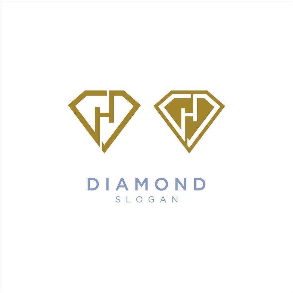 Diamant Logo Vorlage Vektor Icon Illustration Design