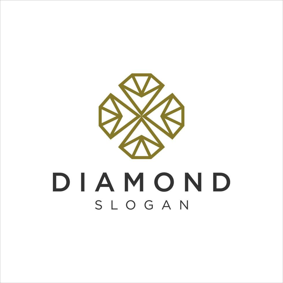 diamant logotyp design begrepp. universell diamant logotyp. vektor