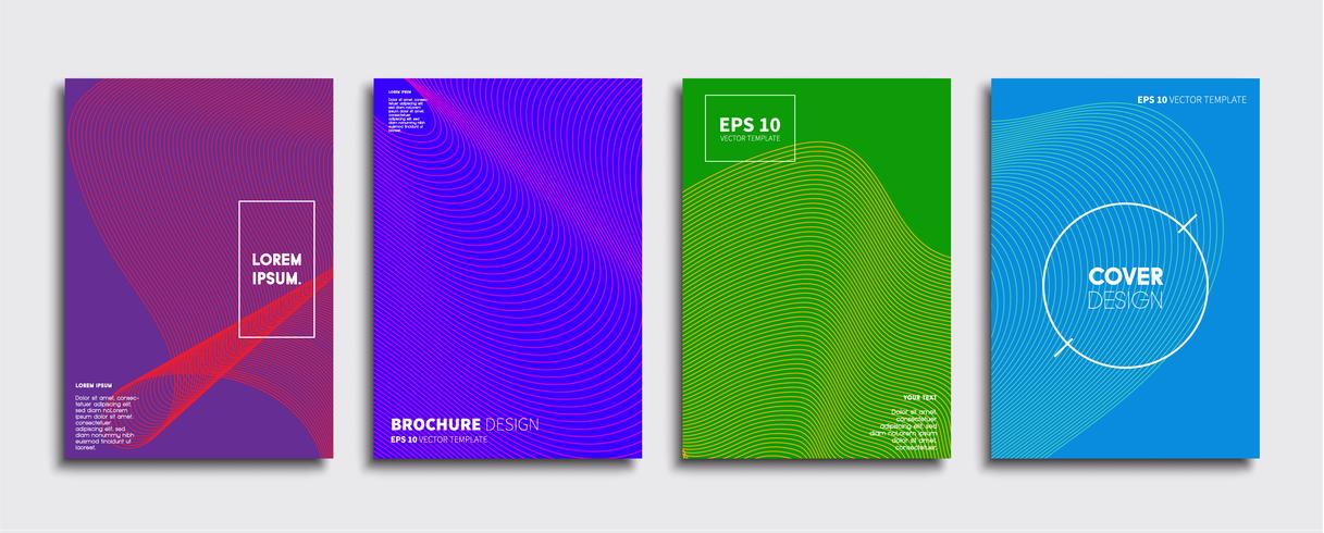 Minimale Vector-Cover-Designs. Zukünftige Plakatschablone vektor