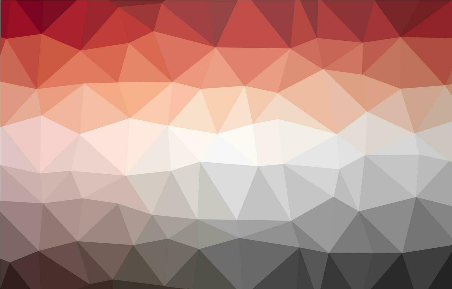abstrakt geometrisk bakgrund med röd, orange och vit trianglar vektor