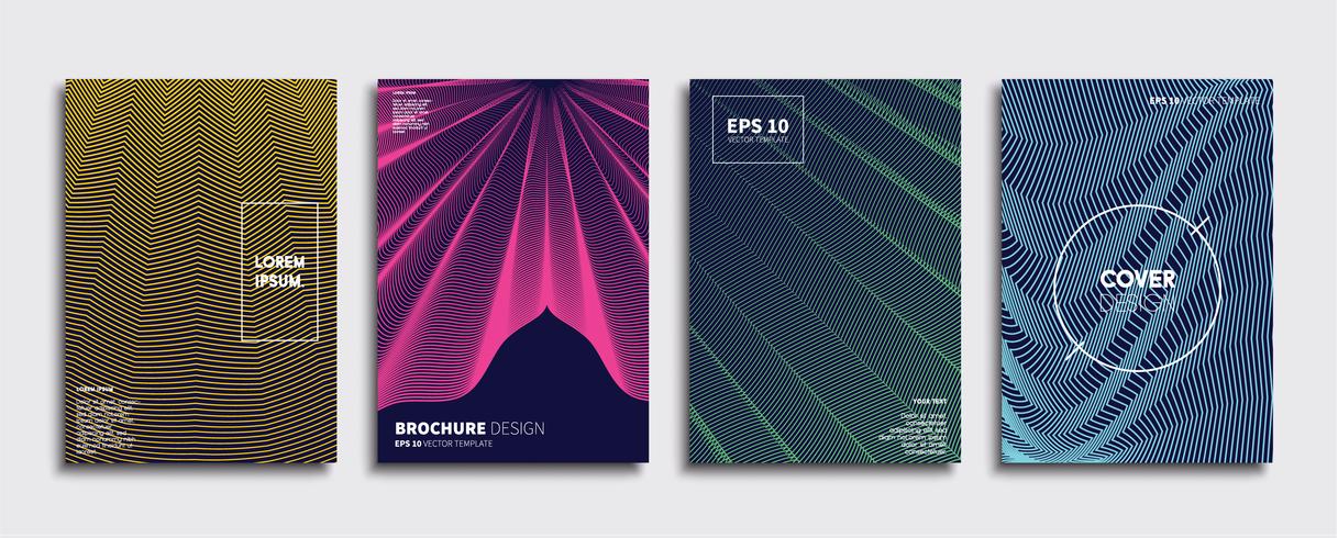 Minimale Vector-Cover-Designs. Zukünftige Plakatschablone vektor