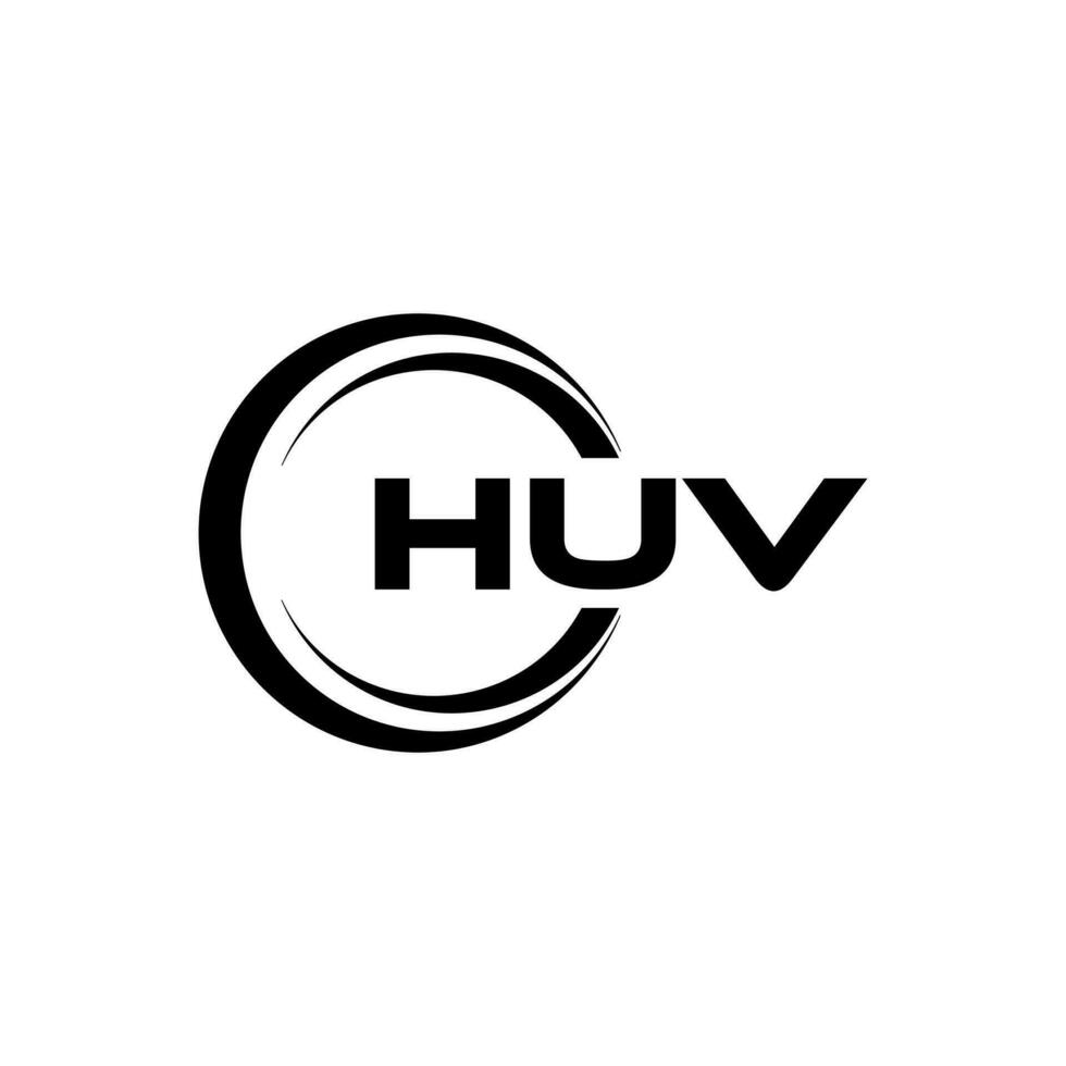 huv brev logotyp design, inspiration för en unik identitet. modern elegans och kreativ design. vattenmärke din Framgång med de slående detta logotyp. vektor