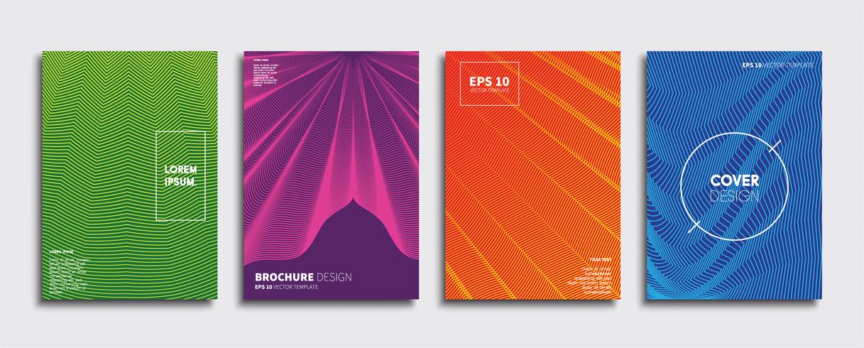 Minimale Vector-Cover-Designs. Zukünftige Plakatschablone vektor