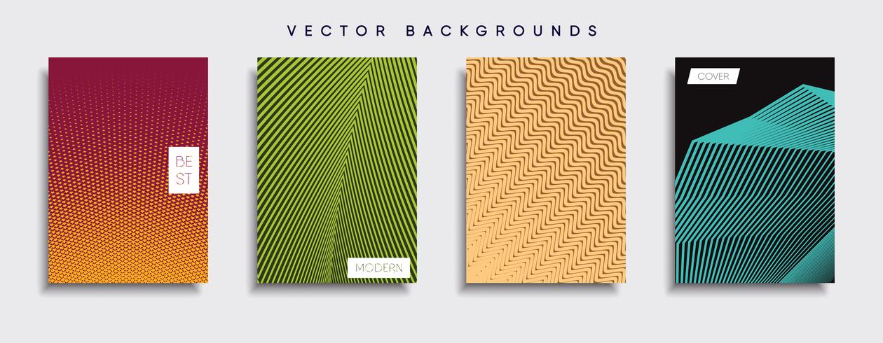 Minimale Vector-Cover-Designs. Zukünftige Plakatschablone vektor