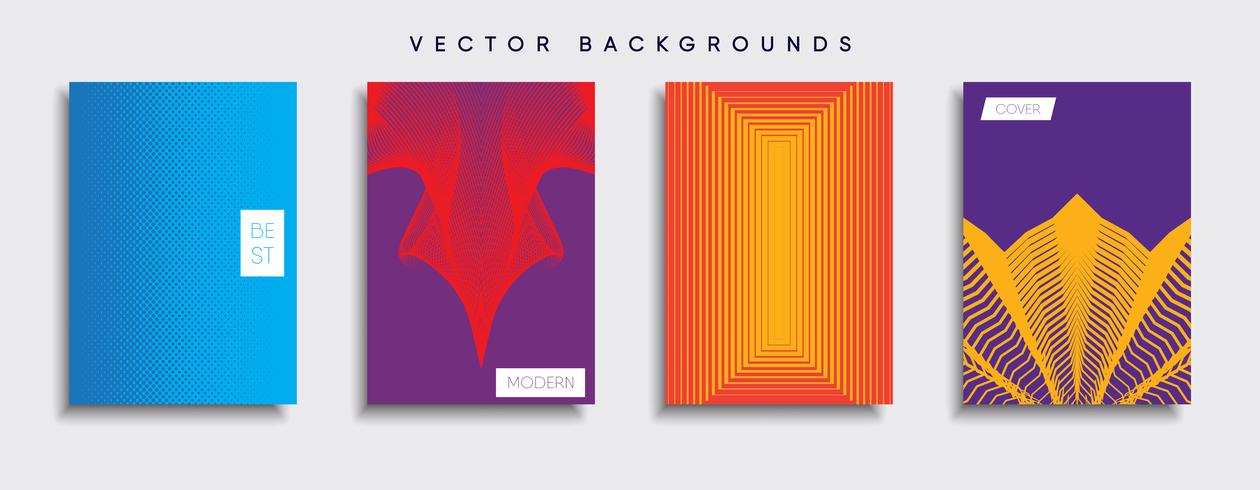 Minimale Vector-Cover-Designs. Zukünftige Plakatschablone vektor