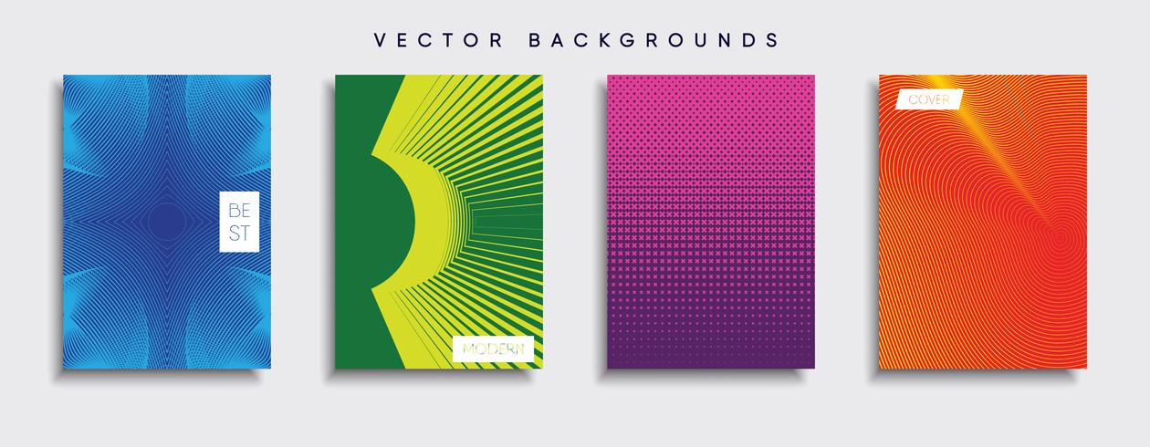 Minimale Vector-Cover-Designs. Zukünftige Plakatschablone vektor