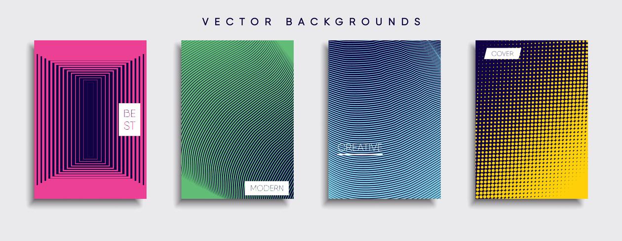 Minimale Vector-Cover-Designs. Zukünftige Plakatschablone vektor