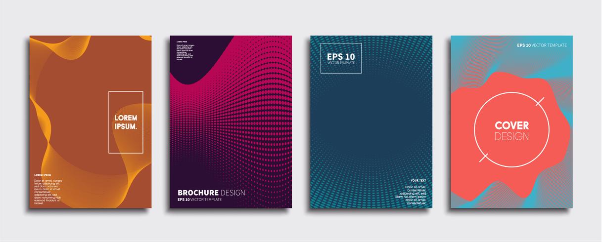 Minimale Vector-Cover-Designs. Zukünftige Plakatschablone vektor